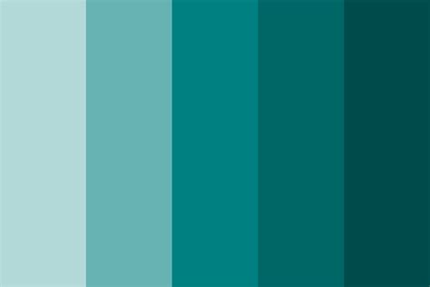 Shades of Teal Color Palette