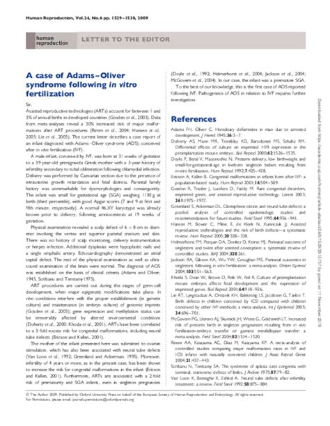 (PDF) A case of Adams-Oliver syndrome following in vitro fertilization | George Mitsiakos ...