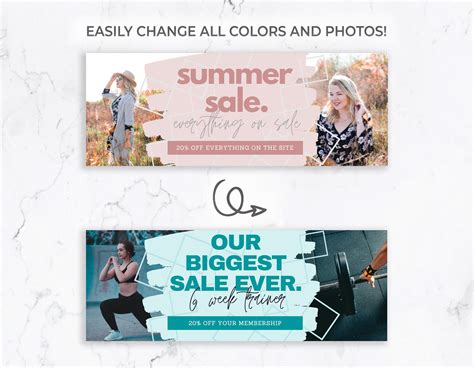 Website Banner for Canva Website Header Template for Canva - Etsy