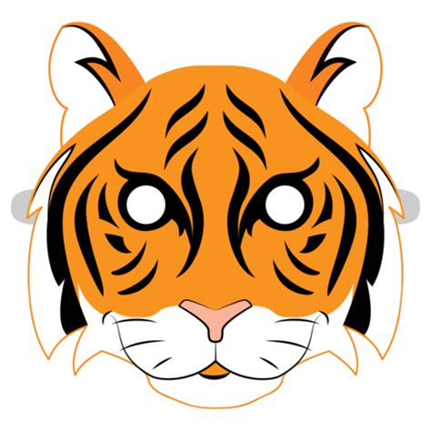 Tiger Mask Template | Free Printable Papercraft Templates