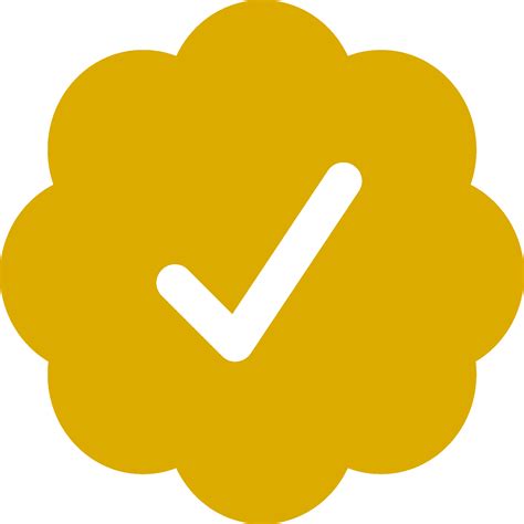 Twitter Verified Badge Gold Logo Vector - (.Ai .PNG .SVG .EPS Free Download)