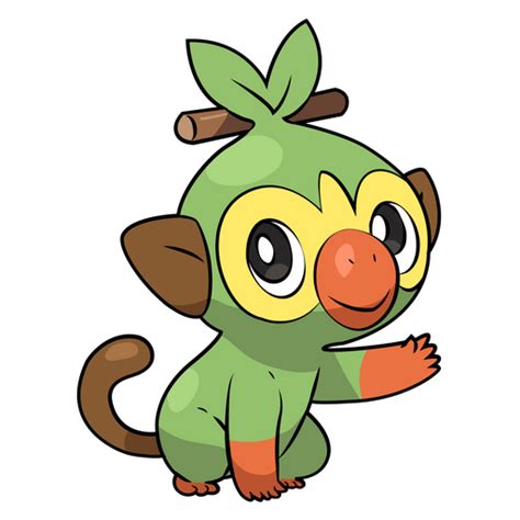 Pokemon Sword and Shield Grookey Sticker - Sticker Mania