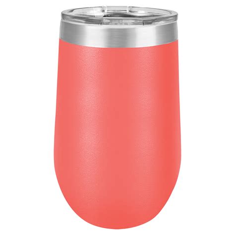 16 oz Blank Stainless Steel Insulated Stemless Wine Tumbler with Lid – Bulk Tumblers