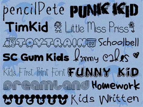 Cool Fonts – 25 Free Fonts for kids Design