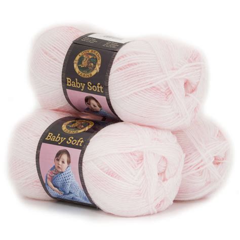 Lion Brand Yarn Baby Soft Parfait Print DK Baby Light Acrylic, Nylon Multi-color Yarn 3 Pack ...