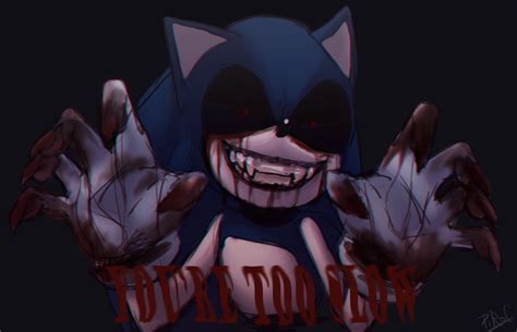 Sonic.EXE | Redraw | Sonic fan art, Sonic funny, Sonic and shadow