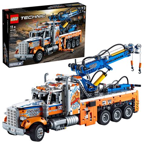 Buy LEGO Technic Heavy-Duty Tow Truck 42128 with Crane Toy Model Building Set, Engineering for ...