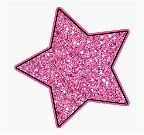 Stars ‿ ⁀°•• Star - Pink Glitter Stars Clipart , Free Transparent Clipart - ClipartKey