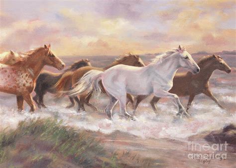 Wild Horses, Colors of the Wind C Painting by Dale Tremblay - Pixels