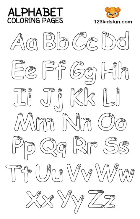 Free Printable Alphabet Coloring Pages for Kids | 123 Kids Fun Apps