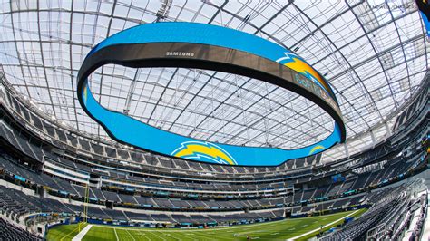 Go behind the scenes in the SoFi Stadium control room before the Los Angeles Chargers' home ...