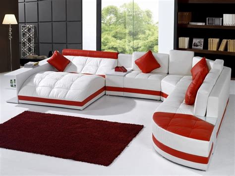 15 Best Collection of Red Leather Sectionals with Chaise