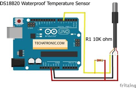 Using Temperature Sensor DS18B20 With Arduino - Techatronic