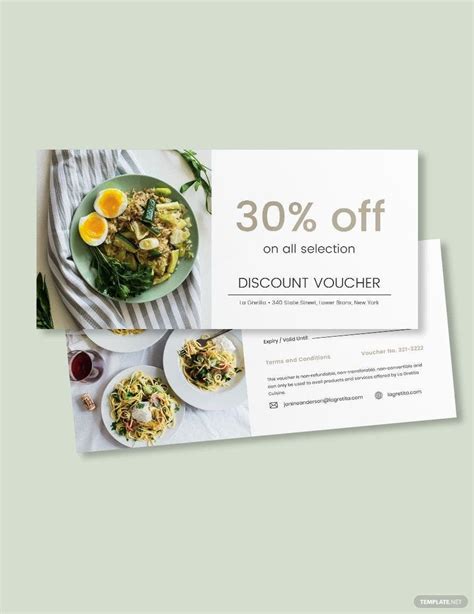 Restaurant Gift Voucher Card Template in PSD, Illustrator, Pages, Publisher, Word - Download ...