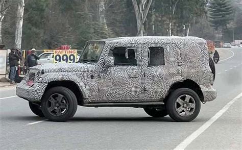 Upcoming Mahindra Thar 5 Door - More Details From New Spy Shots