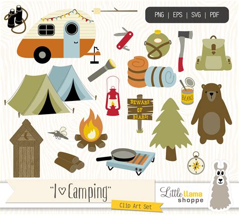 Camping Clipart Backpacking Clip Art Camp Clipart Hiking - Etsy Canada