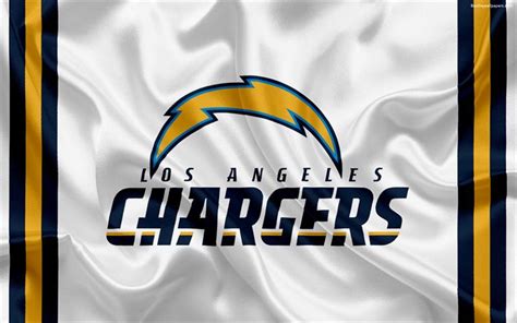 Download wallpapers Los Angeles Chargers, American football, logo, emblem, National Football ...