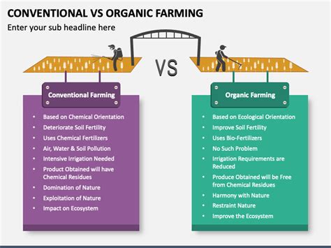 Conventional Vs Organic Farming PowerPoint and Google Slides Template - PPT Slides