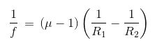 Derivation Of Lens Maker Formula - Detailed Lens Maker Formula Derivation