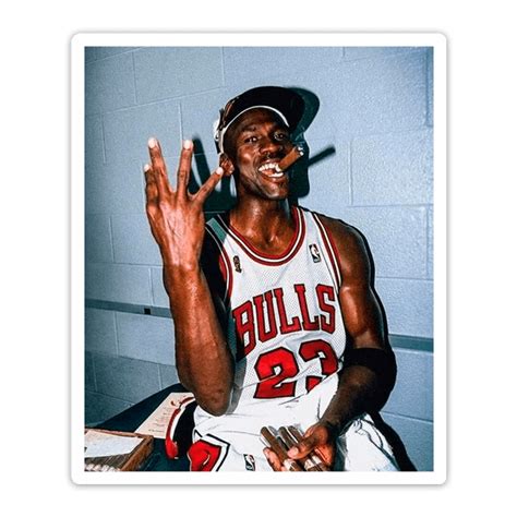 Sticker Michael Jordan 4th NBA Ring | MuralDecal.com