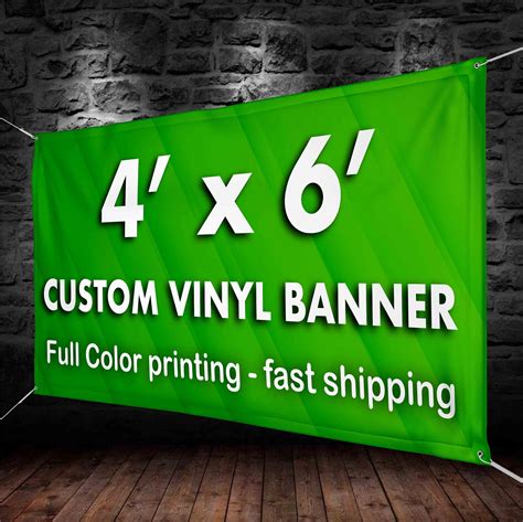 4x6' Custom Banners Vinyl Banner printing 13oz full | Etsy