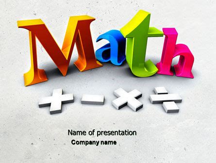 Math PowerPoint Templates and Backgrounds for Your Presentations. Download now | PoweredTemplate.com