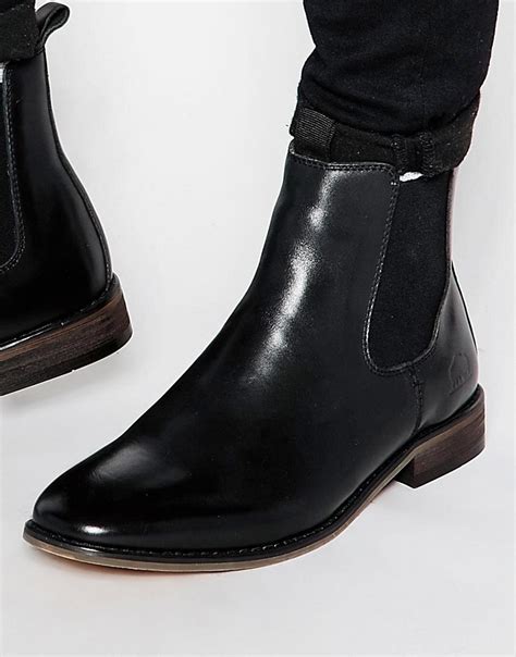 Bellfield Leather Chelsea Boots in Black for Men | Lyst