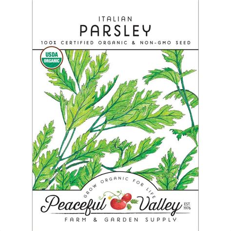 Organic Parsley, Italian - Grow Organic