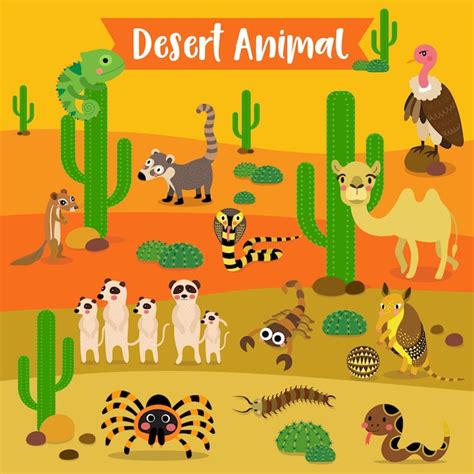 Desert Animals Cartoon - Desert Animal Clipart Animal Clipart Desert Clipart | Bodemawasuma