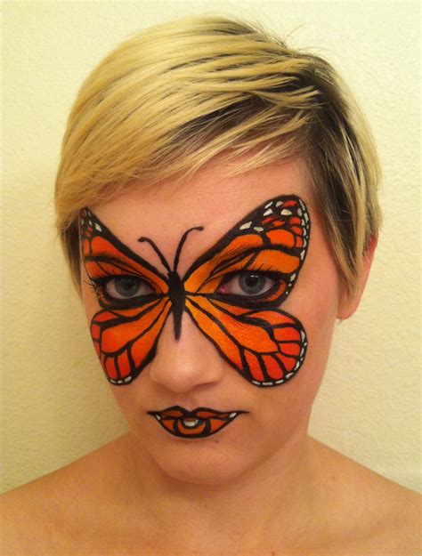 Monarch Butterfly Face Paint by throughtherain67 on DeviantArt