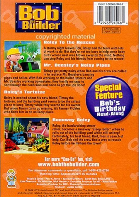 Bob The Builder: Roley's Favorite Adventures (DVD 2004) | DVD Empire