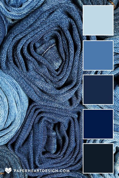 Denim Blue Color Palette | Blue colour palette, Colored denim, Denim texture