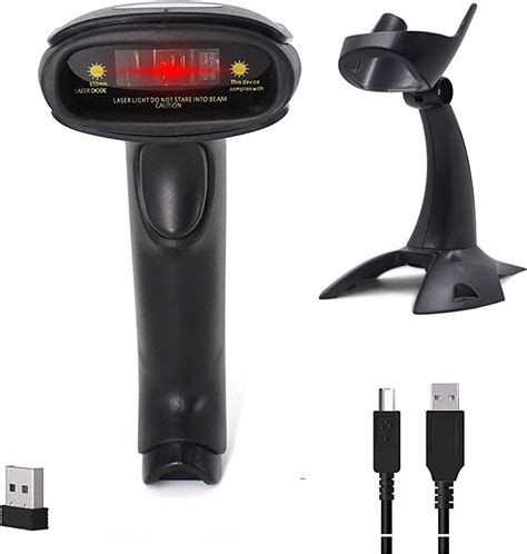 Bluetooth Wireless Barcode Scanner Versatile 3-in-1 (2.4Ghz Bluetooth Wireless+USB 2.0 Wired ...