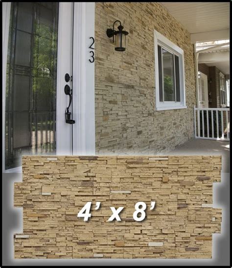 20+ Exterior Faux Stone Panels 4x8 - MAGZHOUSE