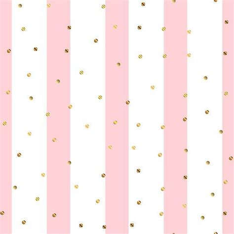 "Pink & White Stripes & Gold Polka Dots Pattern" Poster for Sale by newburyboutique | Iphone ...