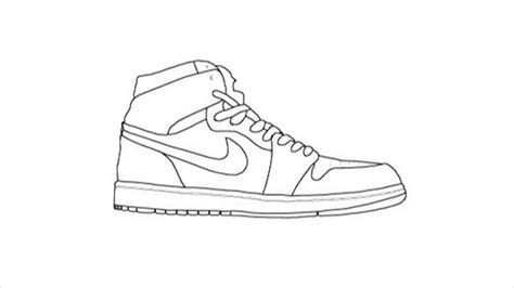 Air Jordan 1 Drawing at GetDrawings | Free download