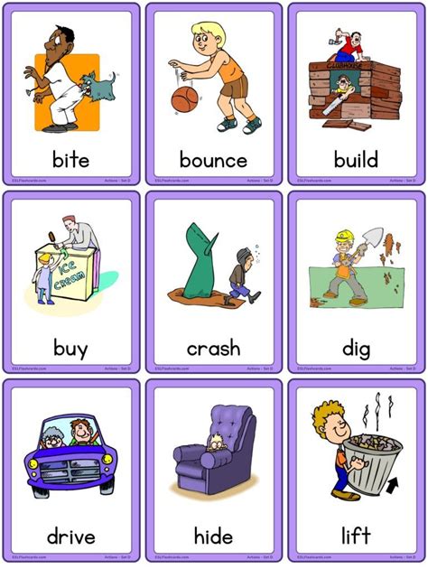 Free Printable Action Cards For Preschoolers - Printable Cards