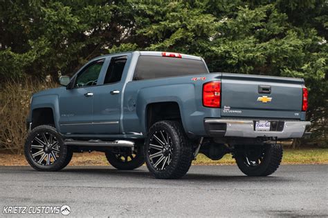 Lifted 2014 Chevy Silverado 1500 with Fuel Contra and Rough Country Suspension Lift Kit | Krietz ...