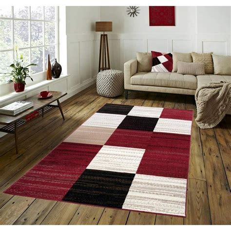 Pyramid Decor Area Rugs for Living room Area Rugs Clearance Squares Area Rug for Bedroom Kitchen ...