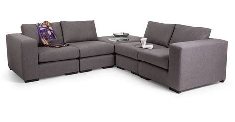 Abingdon Modular Corner Sofa Group in misty grey | made.com | Modular corner sofa, Leather ...