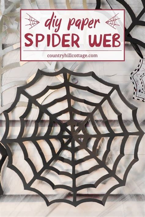 Paper Spider Web | DIY Halloween Decor