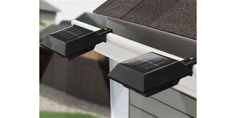 2-Pack Solar LED Gutter/Fence Lights