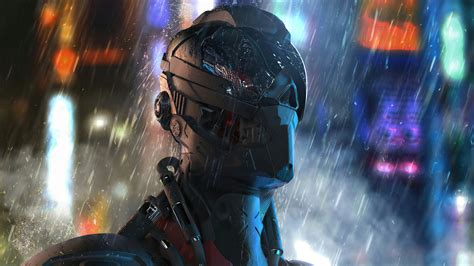 3840x2160 Rain Cyborg Robot 4k 4K ,HD 4k Wallpapers,Images,Backgrounds,Photos and Pictures