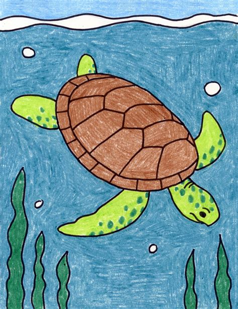 The Perfect Sea Turtle Drawing Easy - DIARY DRAWING IMAGES