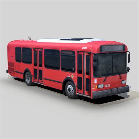 3D transit bus model - TurboSquid 1478719