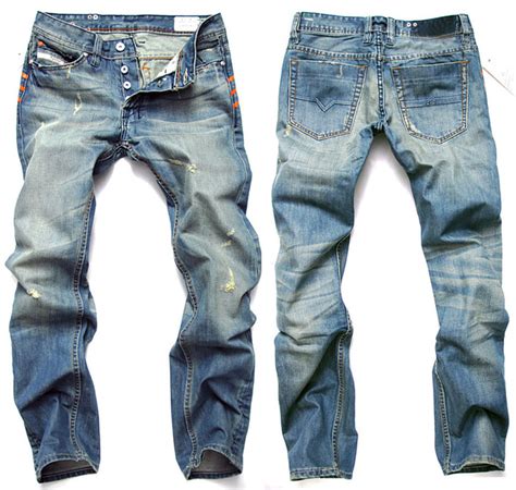 hole denim jeans acid washed jeans men disel men brand SJ180-in Jeans from Men's Clothing ...