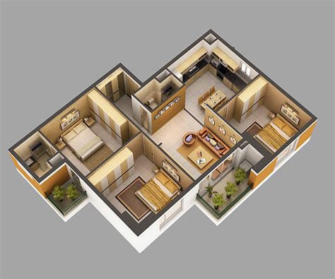 3D Model Home Interior Fully Furnished | CGTrader