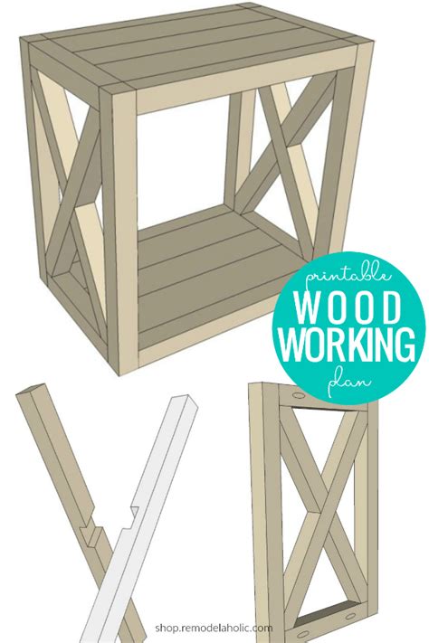 DIY Farmhouse End Table Woodworking Plan – Remodelaholic