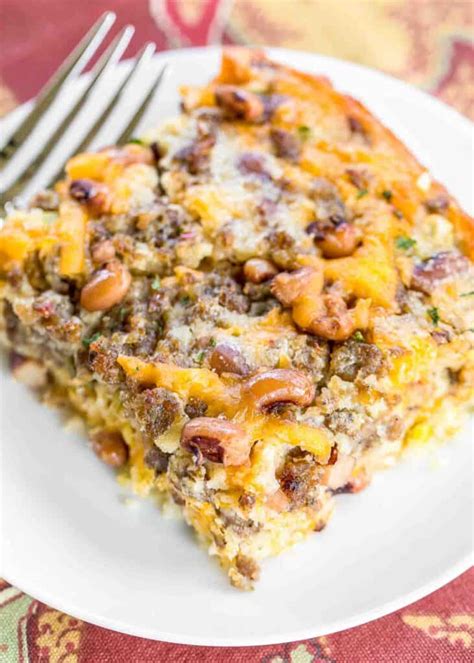 Black Eyed Pea Cornbread Casserole - Plain Chicken