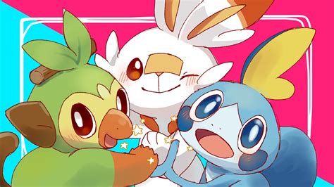 Grookey, Scorbunny, Sobble, Pokemon Sword and Shield, 4K, #16 Wallpaper PC Desktop